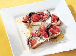 bruschetta with sardines